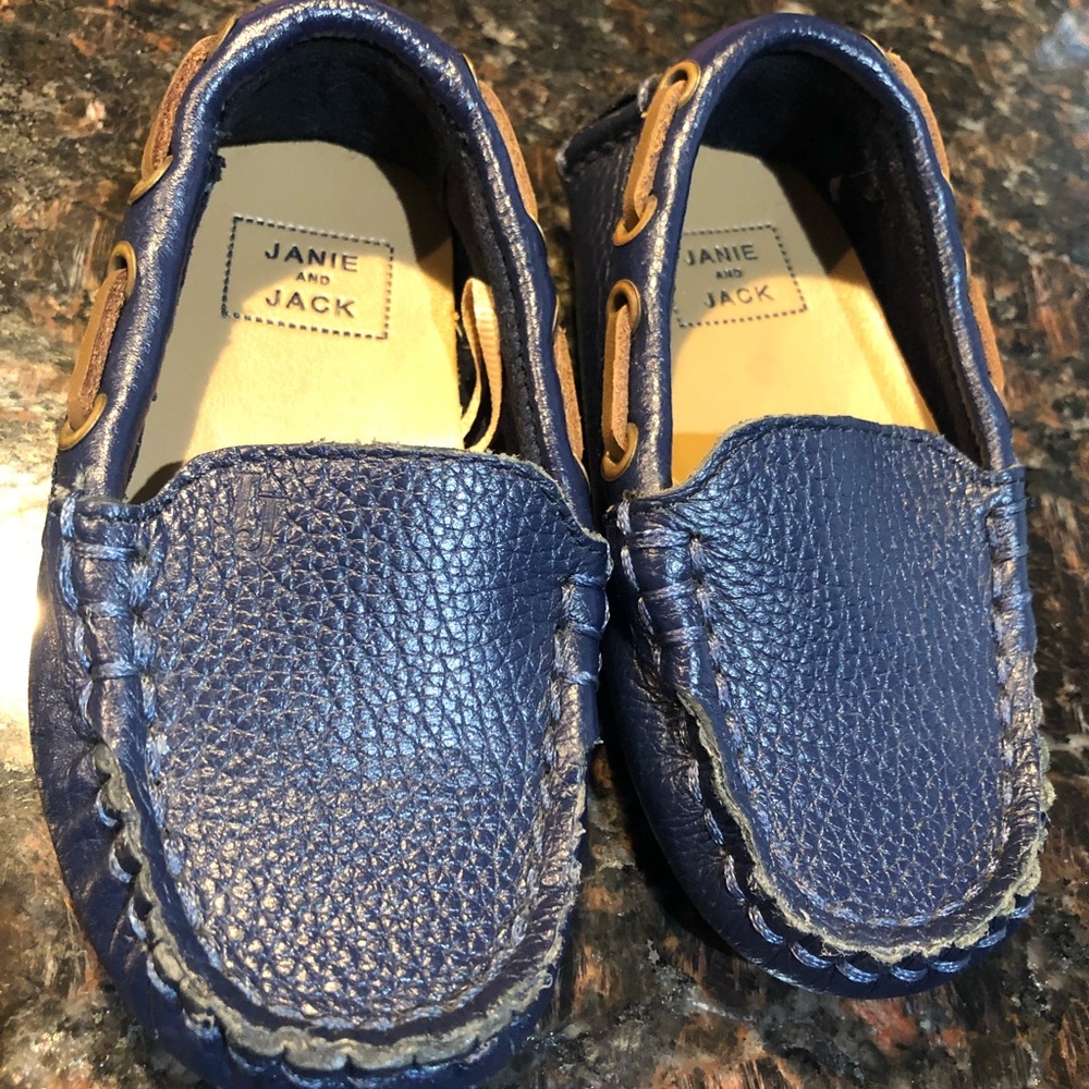 janie and jack leather loafers
